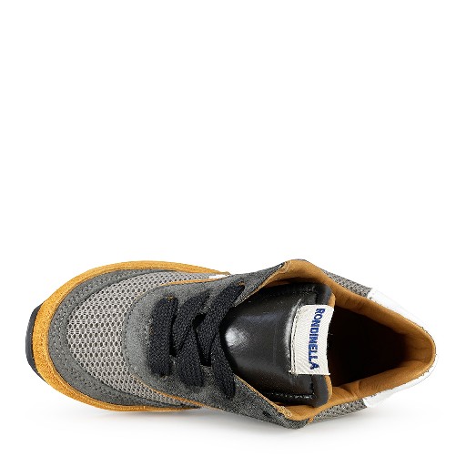 Rondinella trainer Grey sneaker with ochre