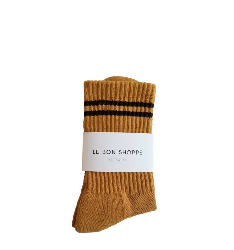 Le Bon Shoppe - Le Bon Shoppe - Boyfriend Socks Biscotti/ocher