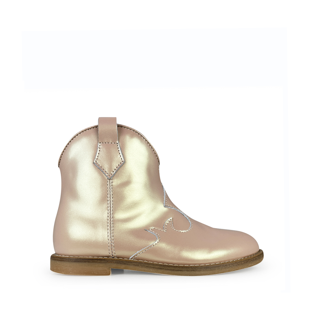 Ocra short boots Metallic pink westernboot