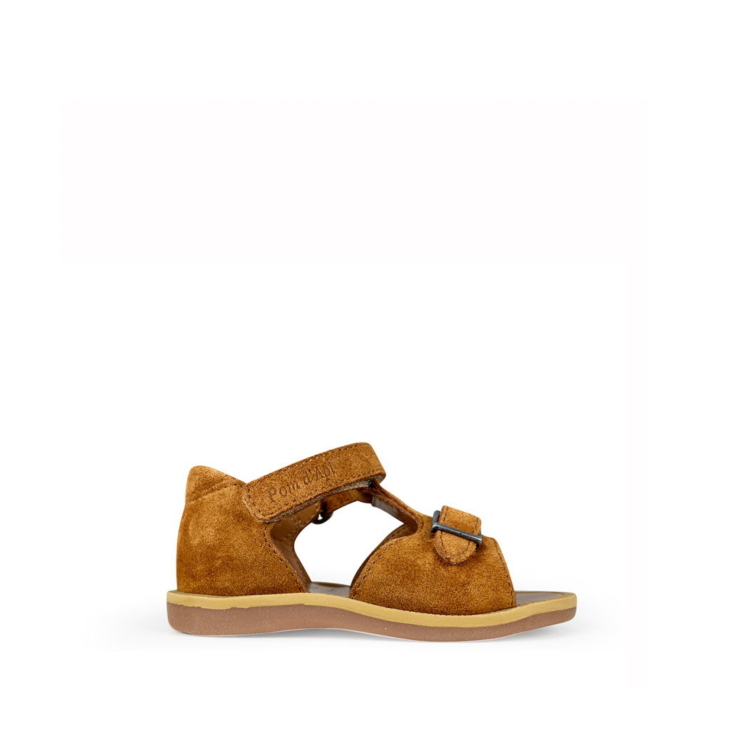 Pom d'api -  Camel sandaal met gesloten hiel Pom d'Api