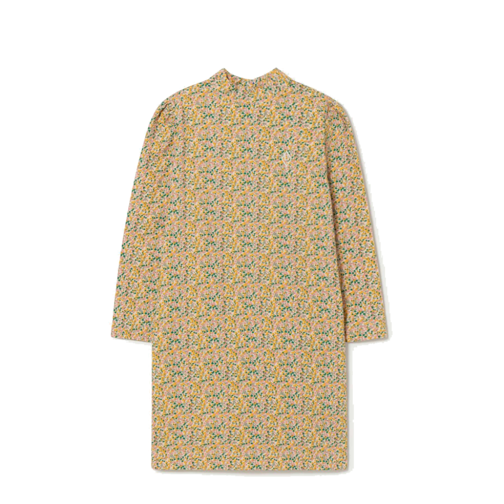 The Animals Observatory dresses Dress in yellow, green and pink with small flowers TAO