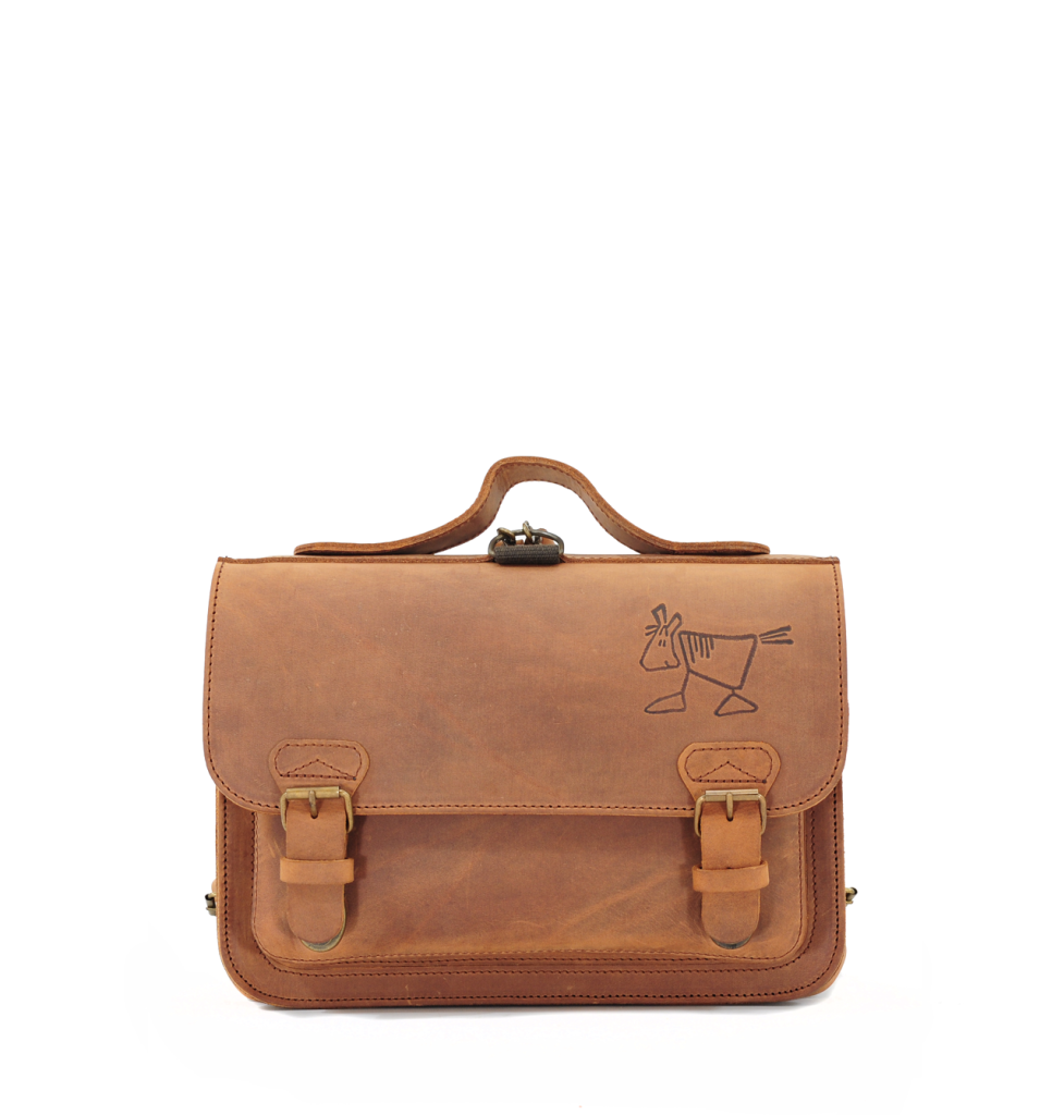Own Stuff - Leather toddler bag in brown