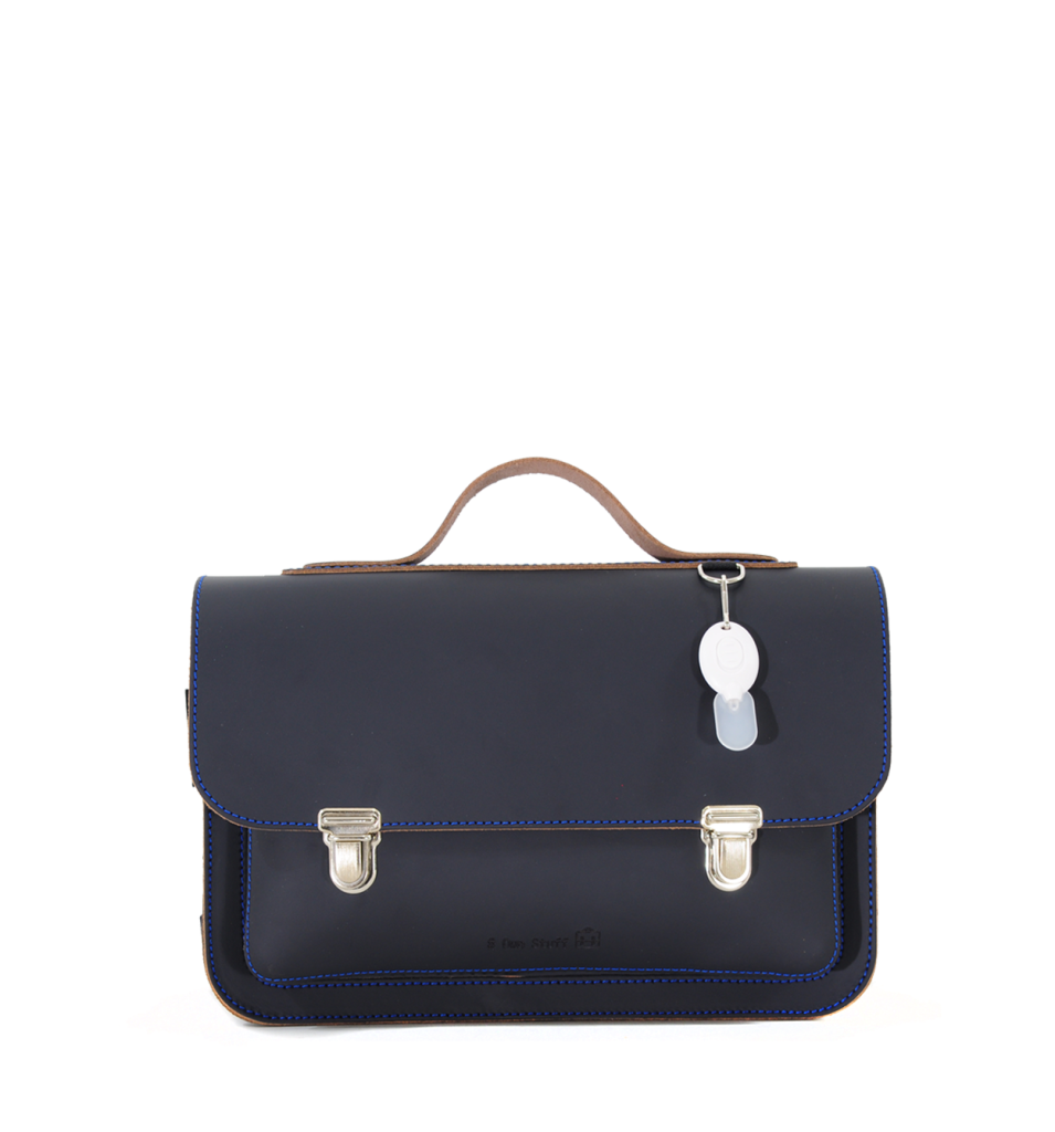 Own Stuff - Leather toddler bag in marine