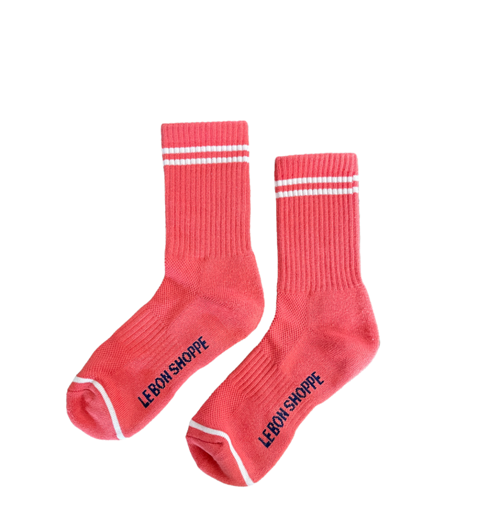 Le Bon Shoppe short socks Le Bon Shoppe - Boyfriend Socks Coral