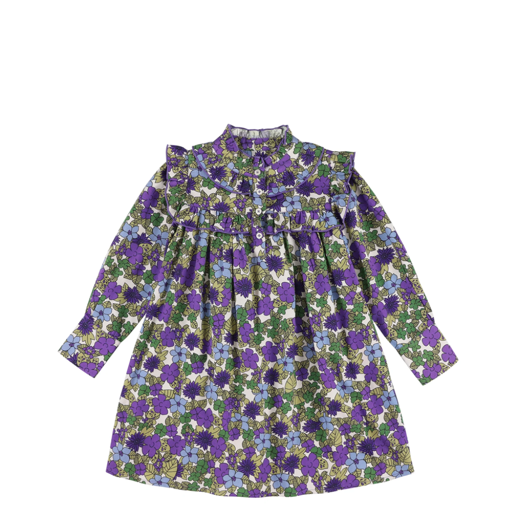 Simple Kids - Purple dress with flowers Simple Kids