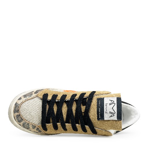 AMA BRAND sneaker AMA-B/Deluxe sneaker met luipaard print accenten