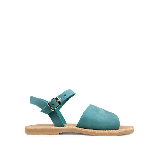 Kinderschoen online Thluto sandalen Appelblauw zeegroen sandaal