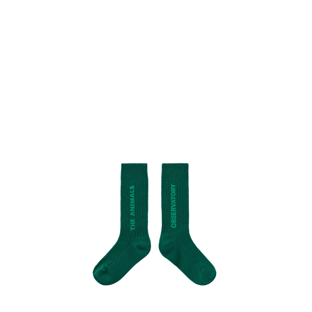 The Animals Observatory - Groene sokken met logo tekst