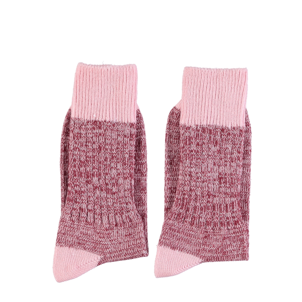 Piupiuchick - Short multicolor socks in raspberry & pink Piupiuchick