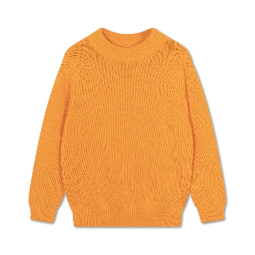 Repose AMS knitwear Oranje pull in fijne brei