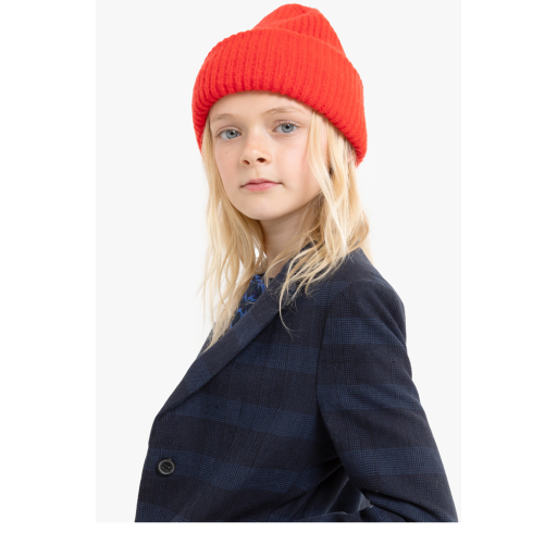 Simple Kids hats Red beanie