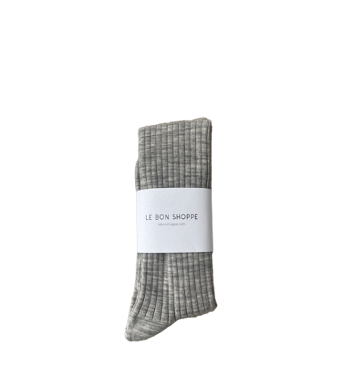 Le Bon Shoppe knee socks Le Bon Shoppe - schoolgirl socks - grey melange