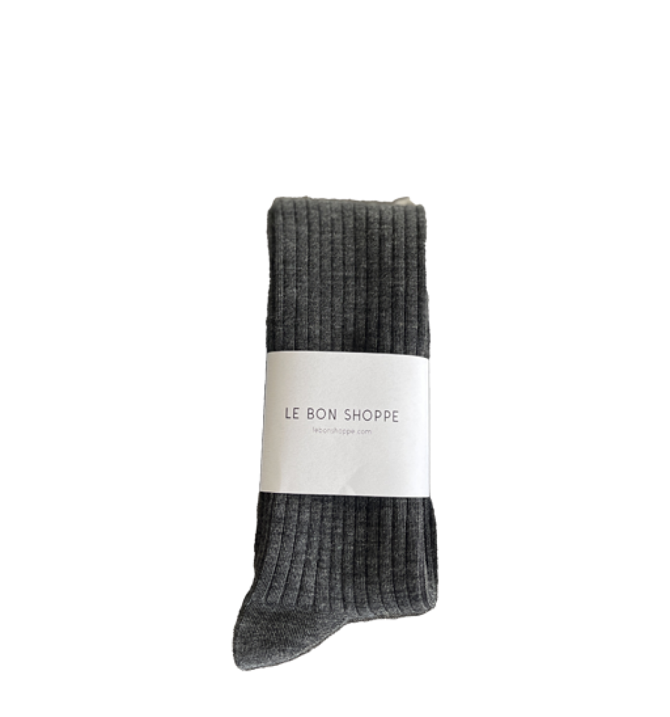 Le Bon Shoppe - Le Bon Shoppe - schoolgirl socks - charcoal melange