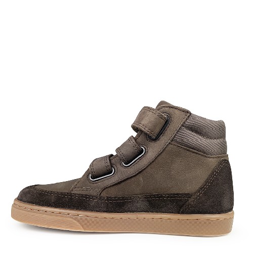 10IS sneaker Halfhoge nubuck sneaker donkerbruin