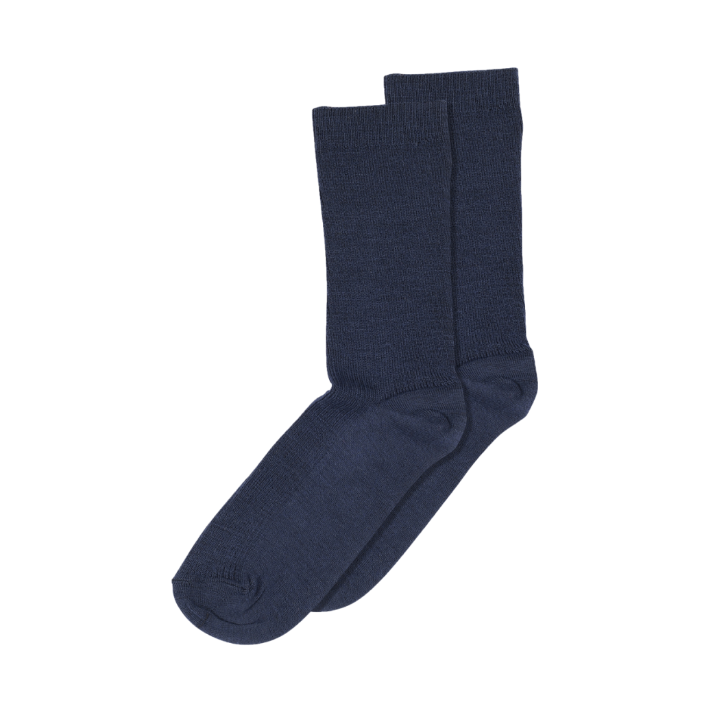 mp Denmark - Fine wool rib socks Navy