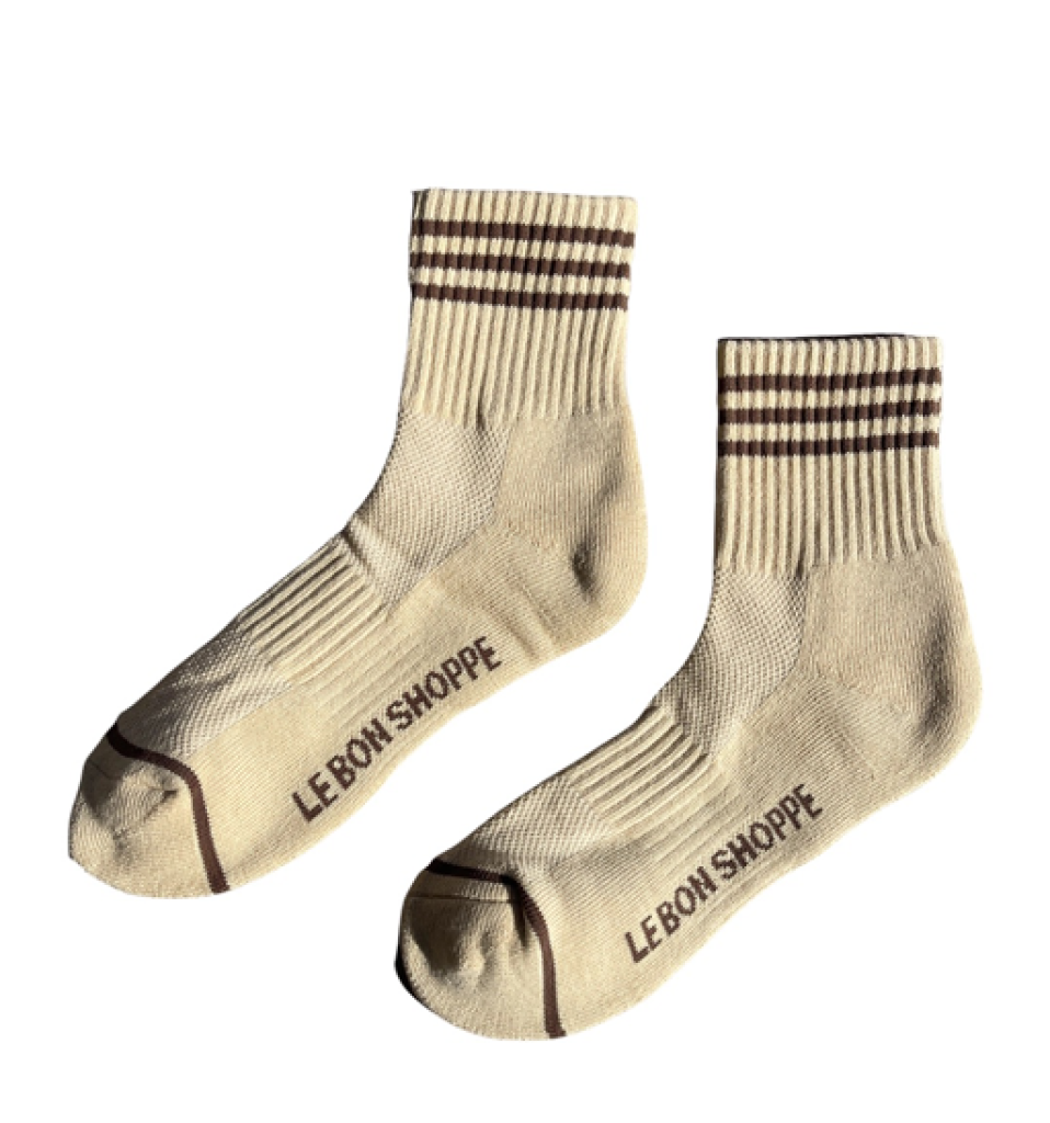 Le Bon Shoppe - Le Bon Shoppe - Girlfriend Socks beige/brown