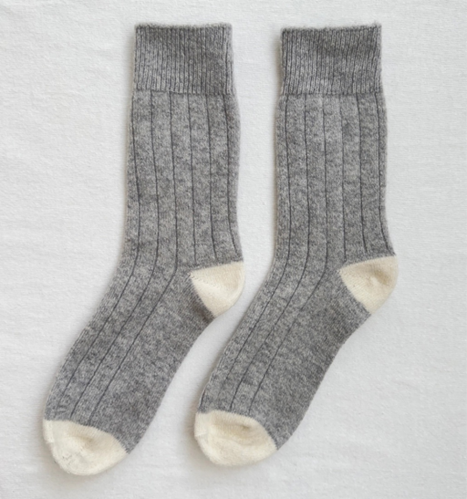 Le Bon Shoppe - Le Bon Shoppe - cashmere classic socks - gray melange