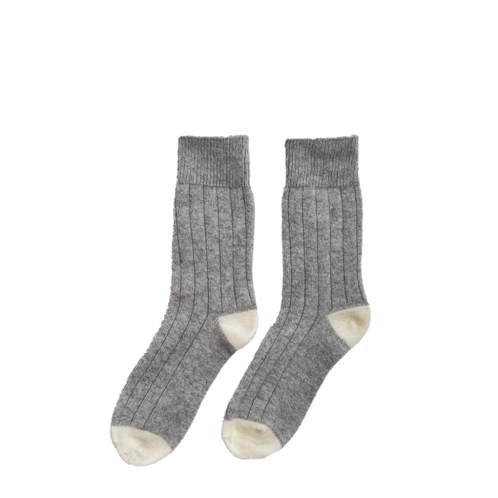 Le Bon Shoppe - Cashmere classic socks grijze melange