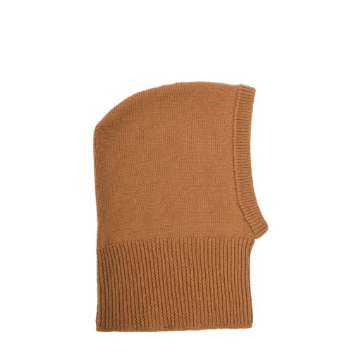 Kids shoe online Collegien hats Merino Wool Balaclava Hood child - Caramel colour