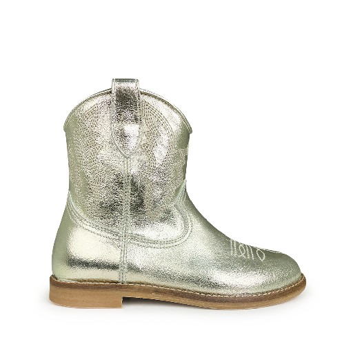 Kids shoe online Ocra short boots Silver westernboot