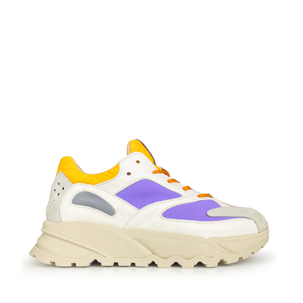 Rondinella - Sneaker wit en lila
