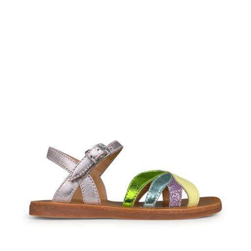 Pom d'api sandals Multicoloured sandal with crossed straps