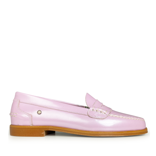 Kids shoe online Confetti loafers Purple patent leather loafer