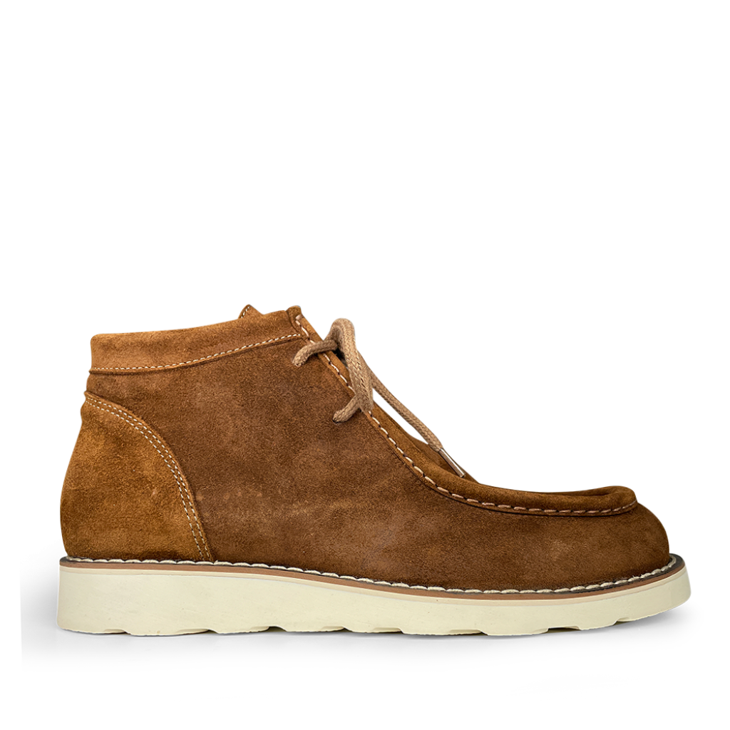 Ocra - Brown lace-up leather boot