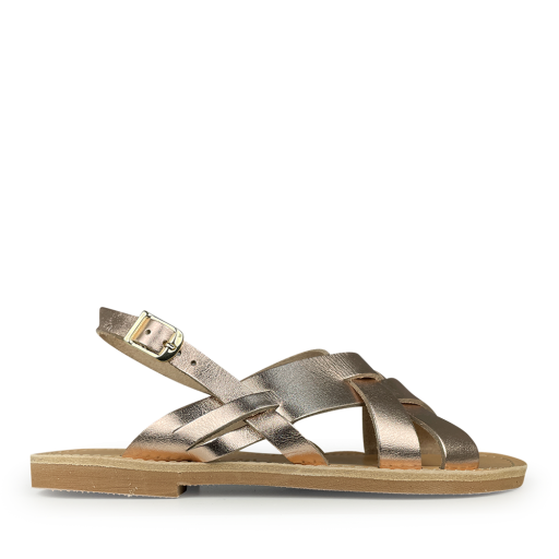 Kinderschoen online Thluto sandalen Ros metallic lederen sandaal