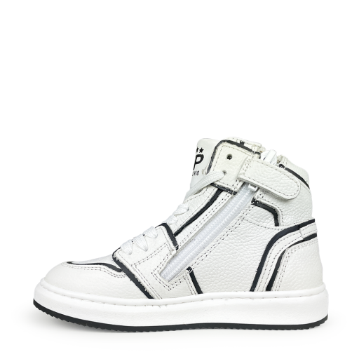 Pinocchio trainer High white sneaker with black lines