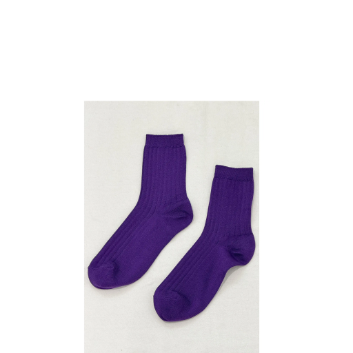 Kinderschoen online Le Bon Shoppe korte kousen Her socks - Paars