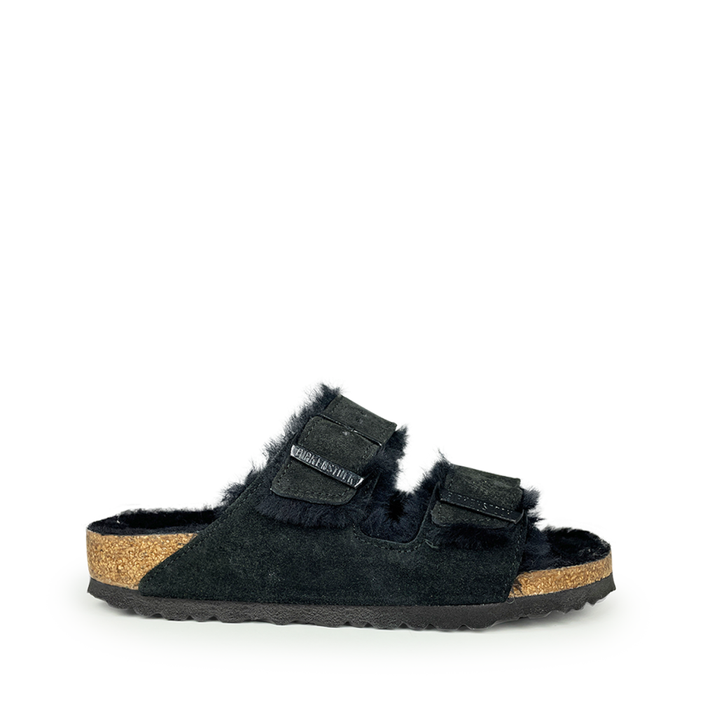 Birkenstock - Arizona shearling leve black