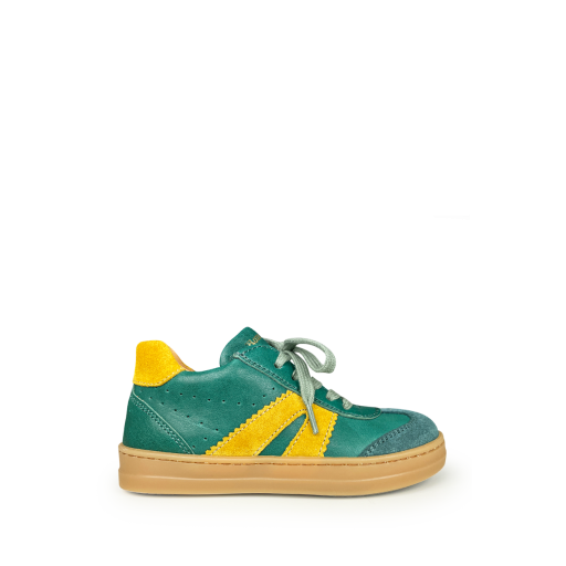 Kinderschoen online Romagnoli  sneaker Sneaker blauw met geel accent