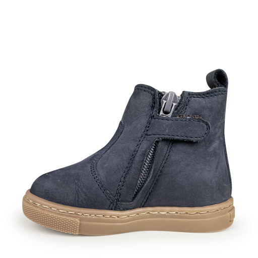 Babybotte bottines Bottine blauw met ritssleuting