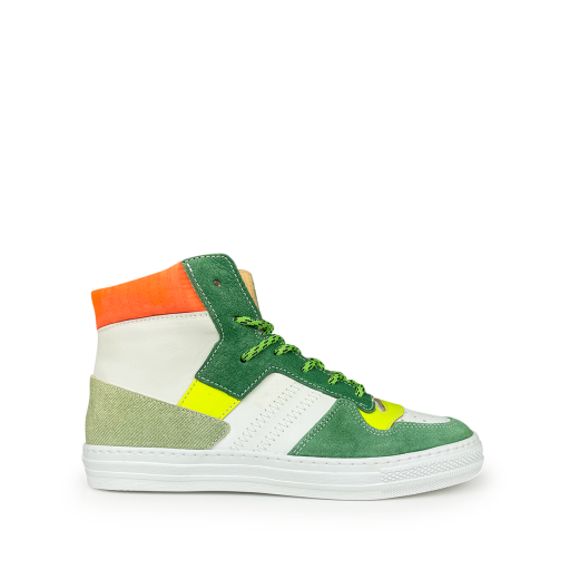 Kids shoe online Rondinella trainer Multicolor sneaker green