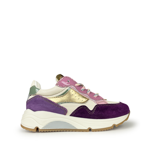 Kids shoe online Ocra trainer Purple chunky sneaker