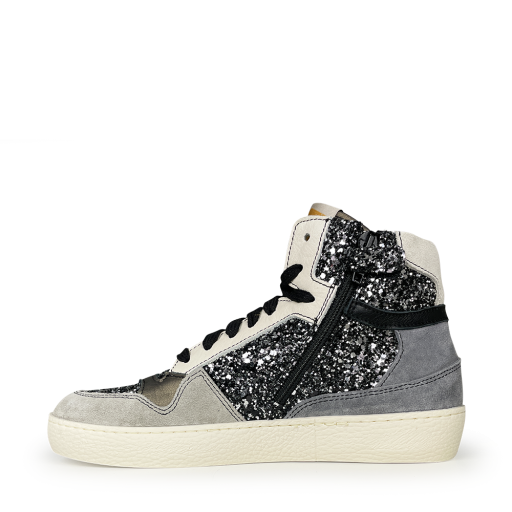 Ocra sneaker Zwarte glitter sneaker