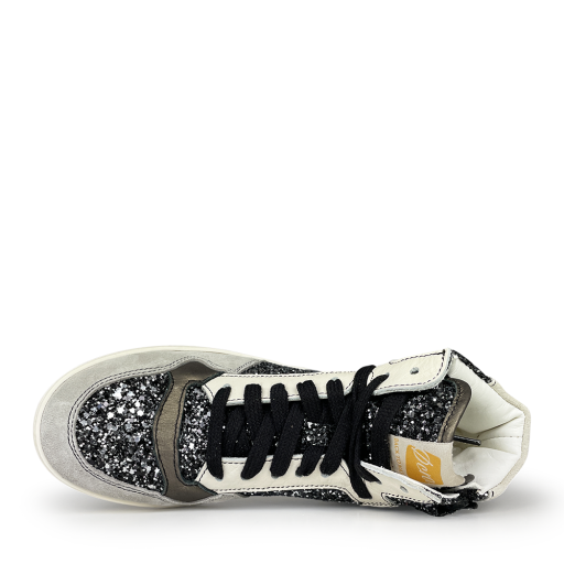 Ocra trainer Black glittery sneaker