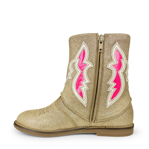 Ocra short boots Gold westernboot