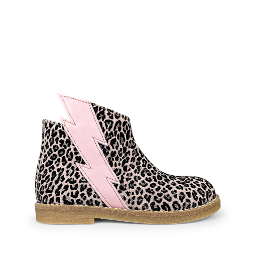 Kinderschoen online Ocra Laarzen Roze lopard laars
