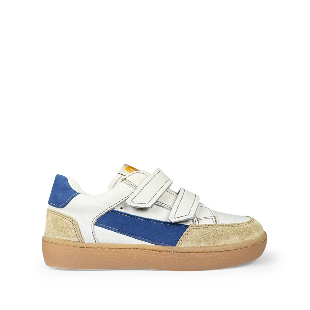 Ocra - White sneaker with blue accent