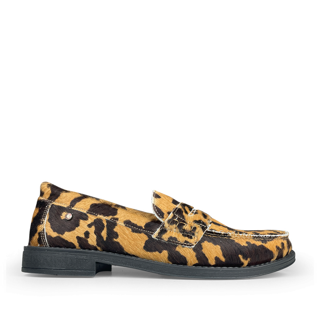 Confetti - Loafer in leopardprint in ponyhair