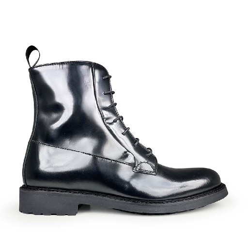 Kinderschoen online Gallucci bottines Zwarte college veterlaars			