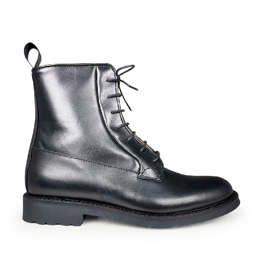 Kinderschoen online Gallucci bottines Zwarte veterlaars			