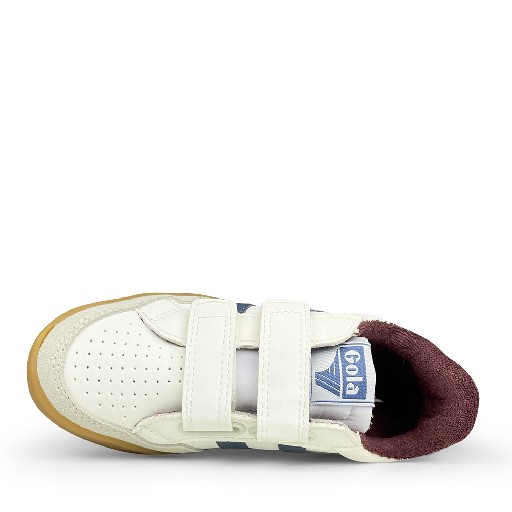 Gola sneaker Witte sneaker met blauw