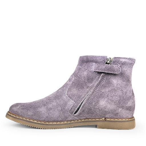 Pom d'api short boots Short purple boot with bird