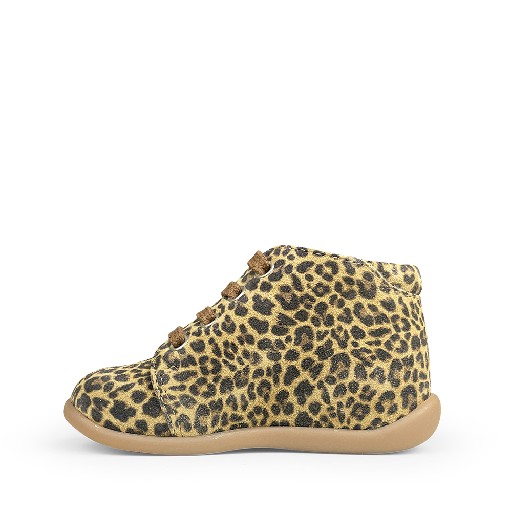 Pom d'api first walkers Stand-up bottine in leopard