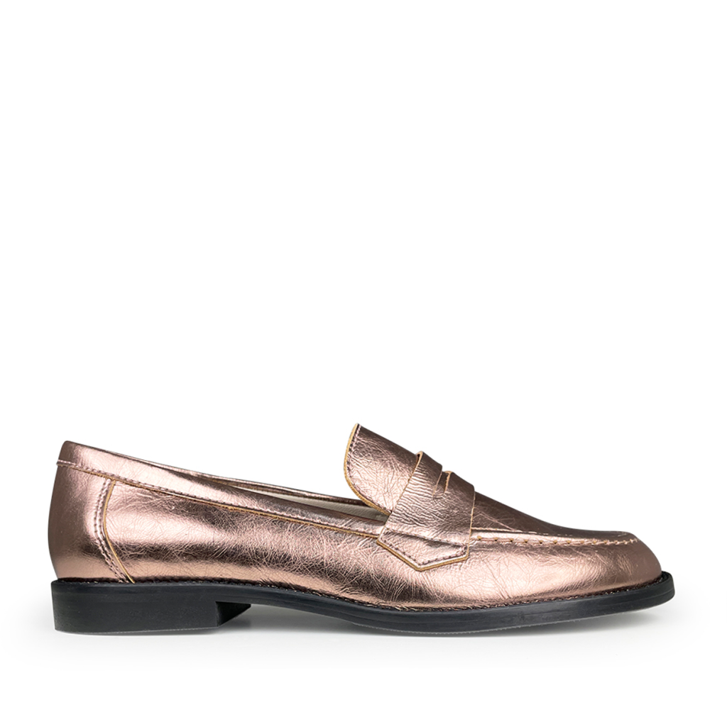 Beberlis - Loafers metallic rosegold