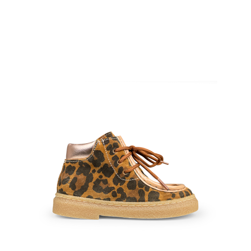 Romagnoli  sneaker Lopard nubuck veterschoen