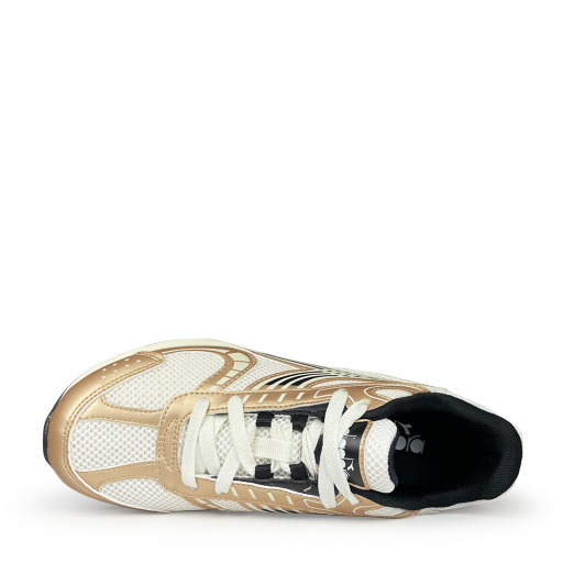 Diadora sneaker Runner met rosgoud